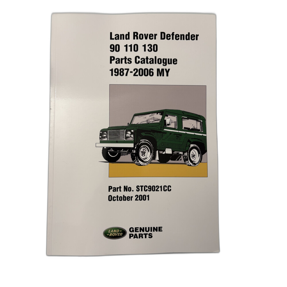 Land Rover Defender Parts Catalogue (1987-2006) ISBN9781855207127